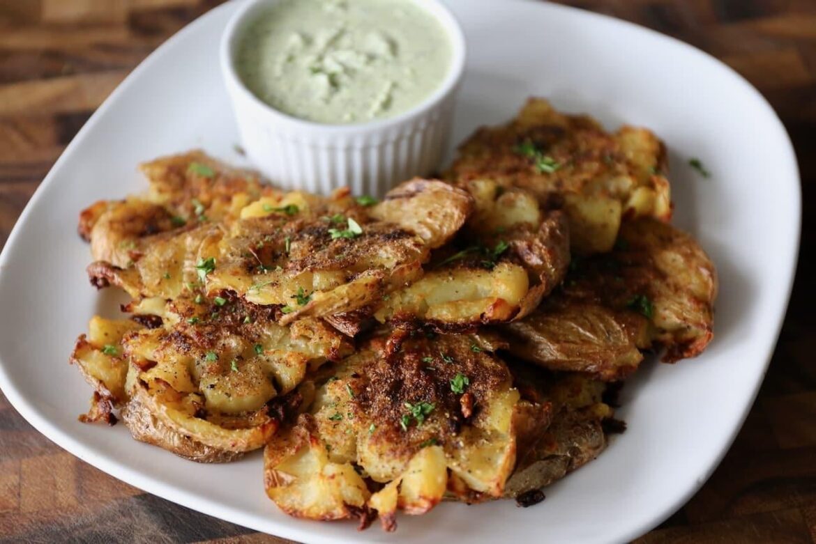 Crispy Spiced Smashed Potatoes