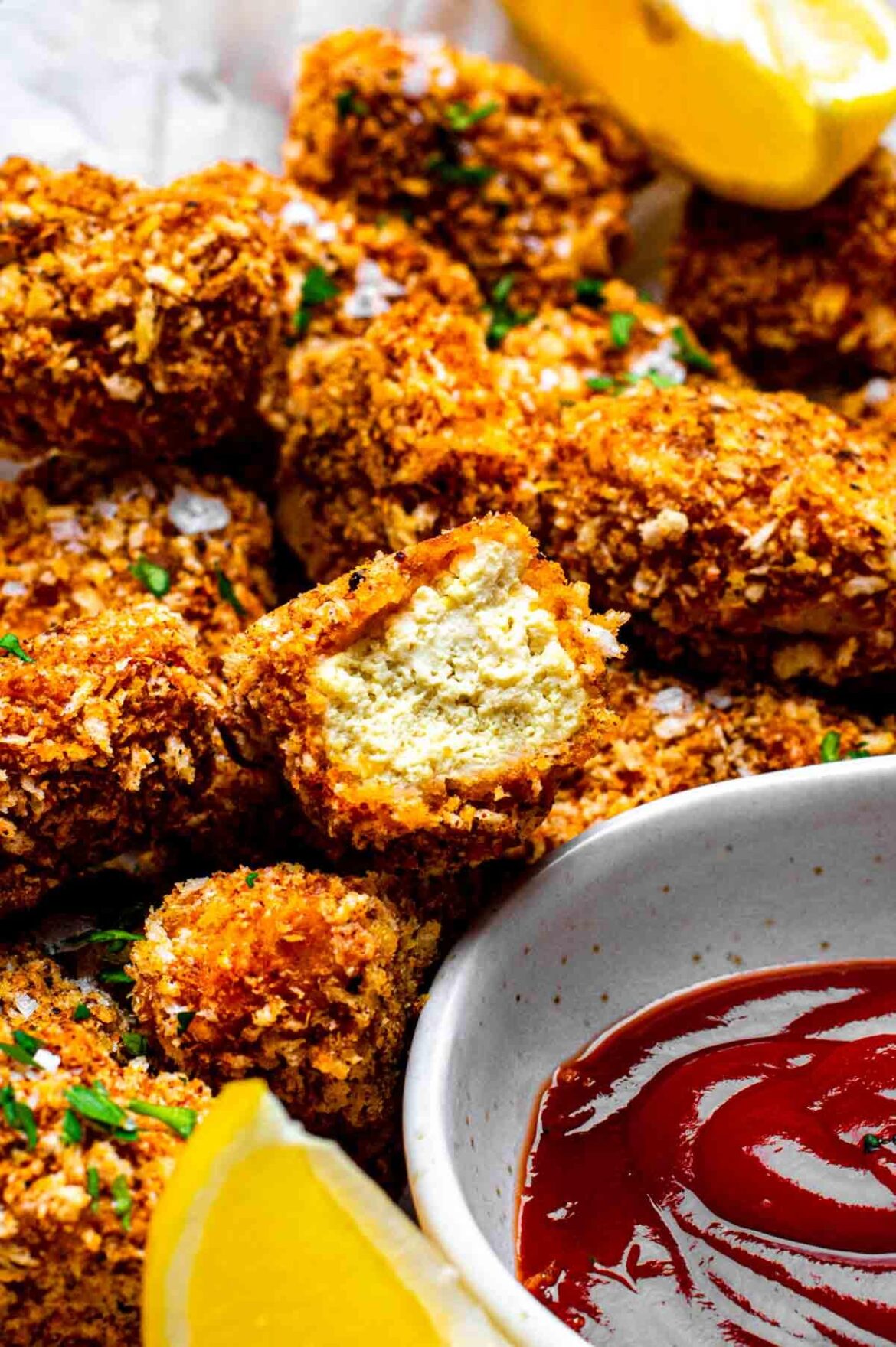 Crispy Tofu Chicken (Baked, Not Fried)