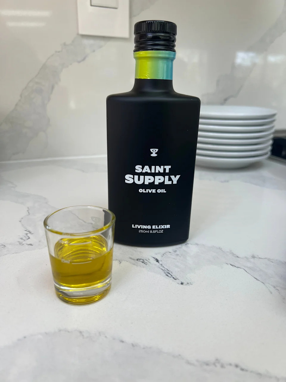 My bottle of Saint Supply Living Elixir