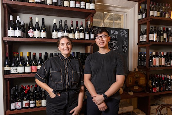Nieuw Ruin executive chef Blaze Young with recently departed head chef Stephen Chen.
