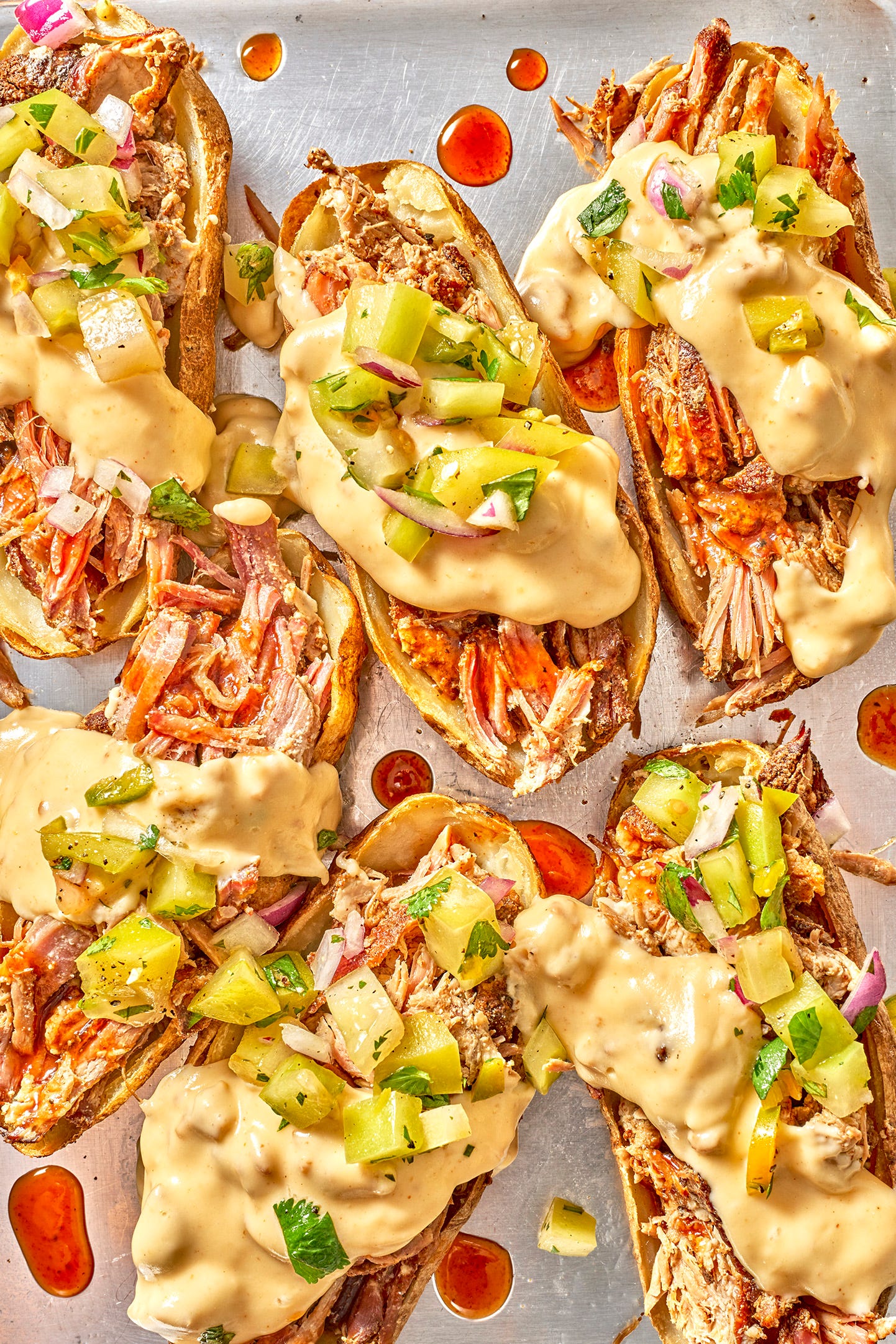 smoked brisket with chorizo cheese fondue