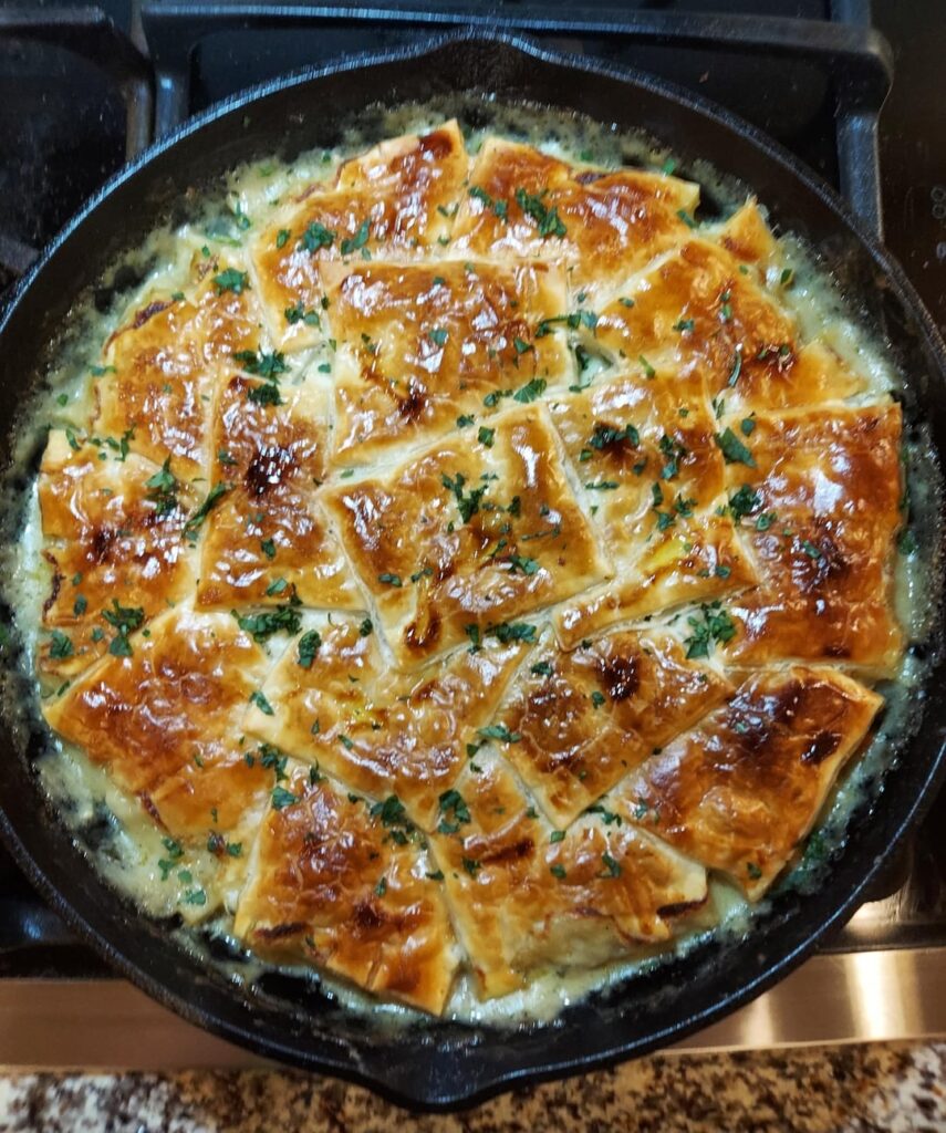 Chicken Pot Pie (with puff pastry)
