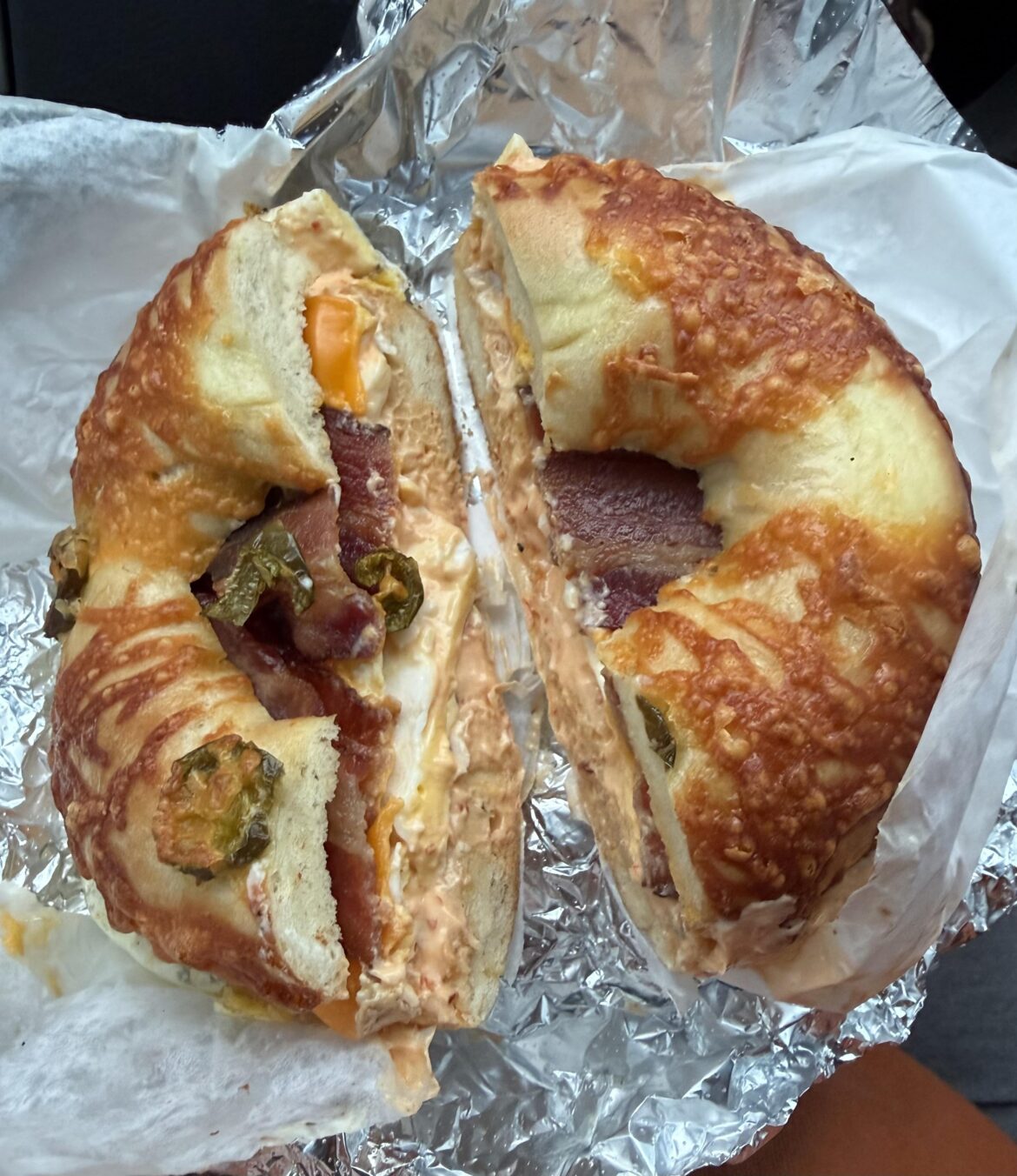 [I ate] the most delicious bagel from my favorite bagel spots