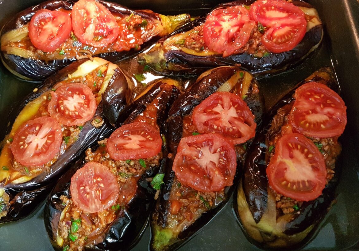 Stuffed eggplant