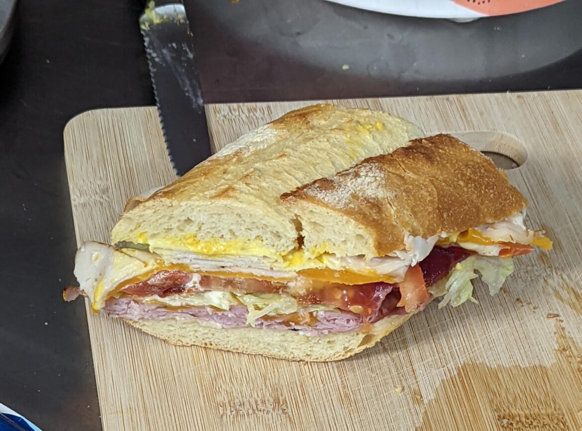 My Club on a Sub. Root Beer not pictured but highly encouraged.