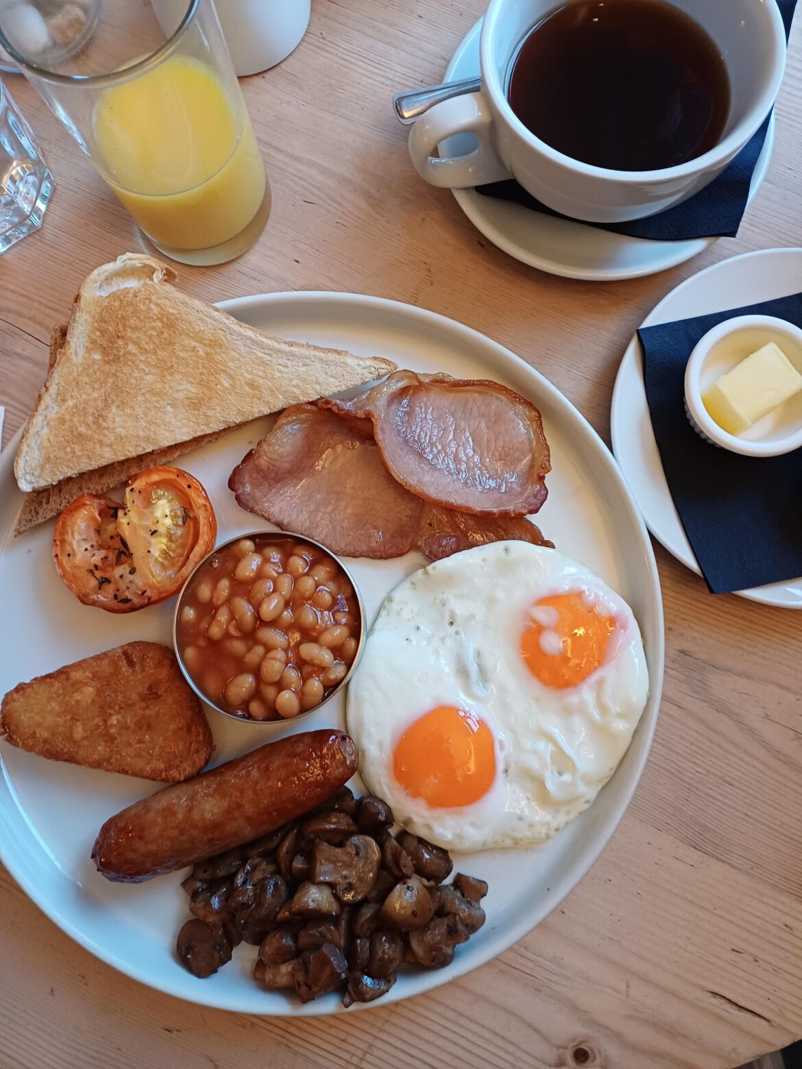 The Sun Inn, Hook Norton, incl in room price but £13 if not