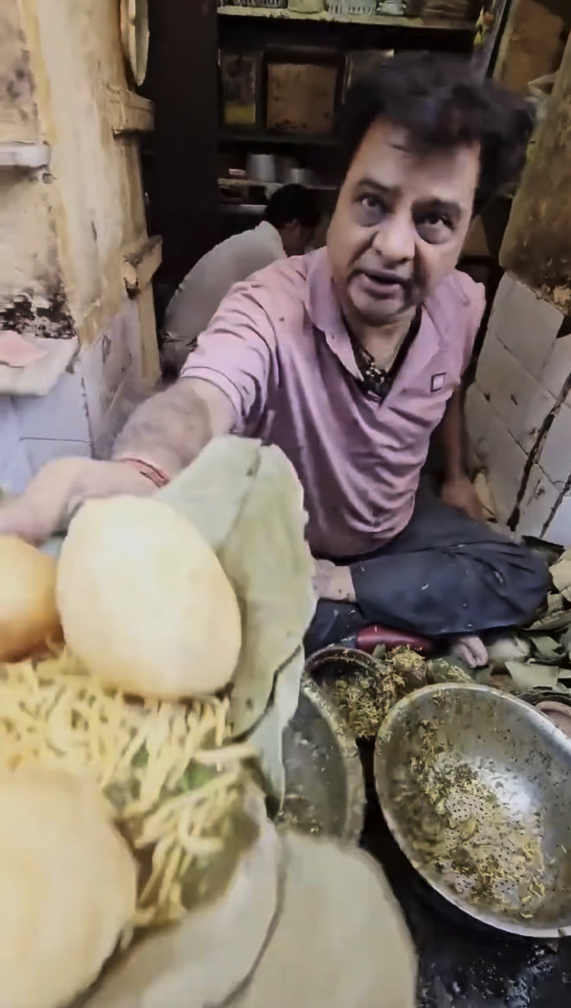 Most viral street food in india, Club Kachori with crunchy meggie and crunchy jalebi 40cent usd combo set.