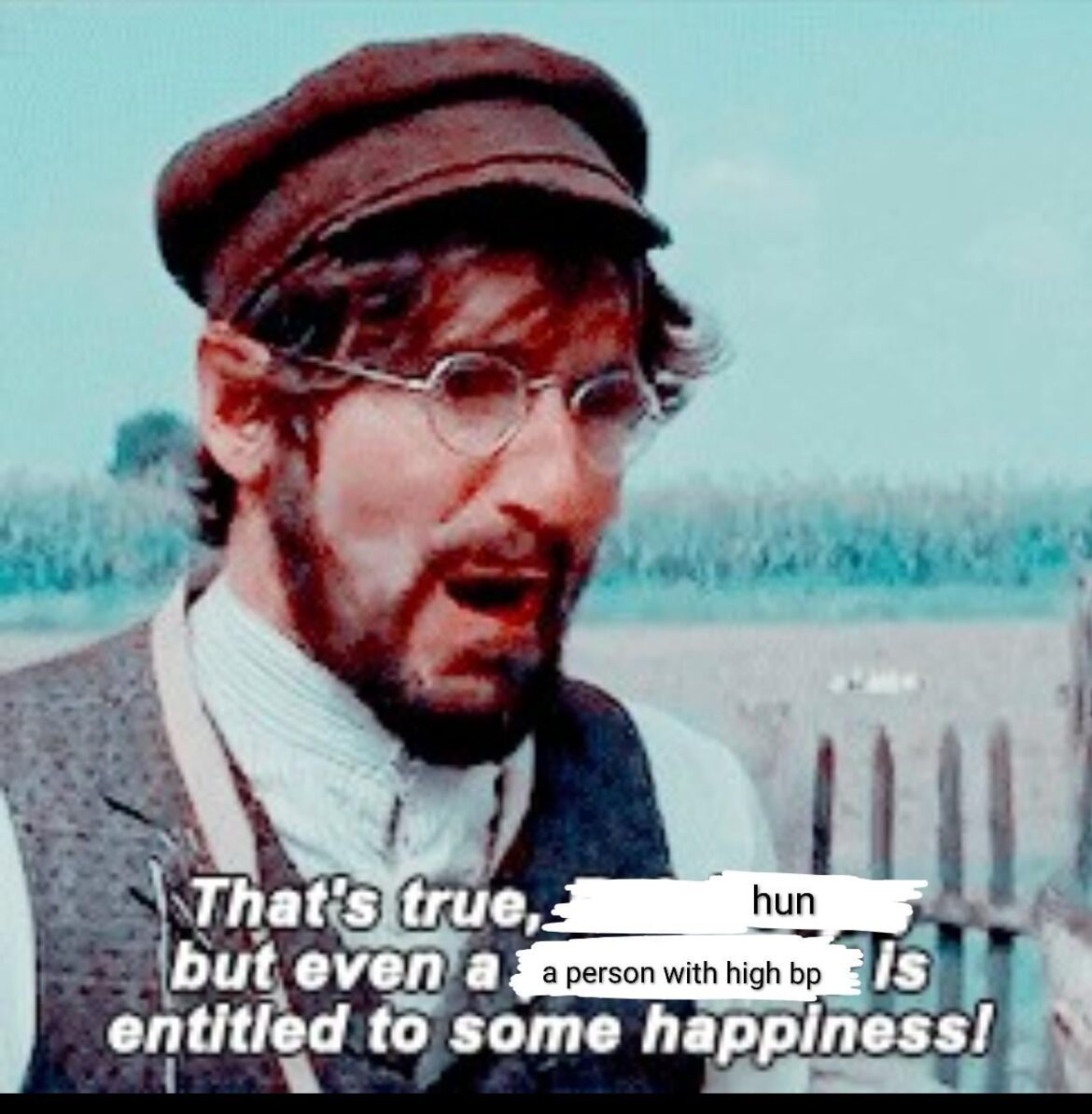 Me when my spouse catches me gnawing on a chunk of Parmesan and says, "that's not good for your high blood pressure."