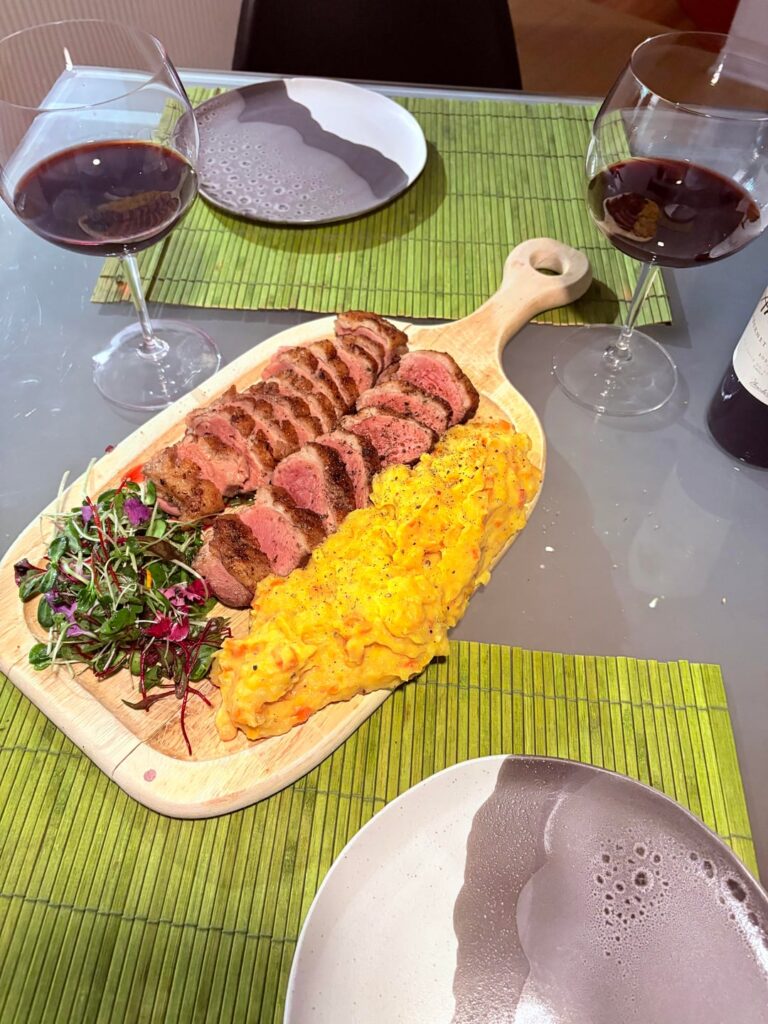 Pan seared duck breast