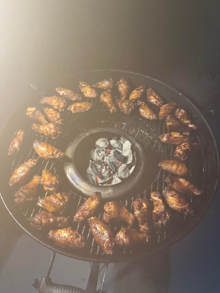 Smoked wings with the vortex