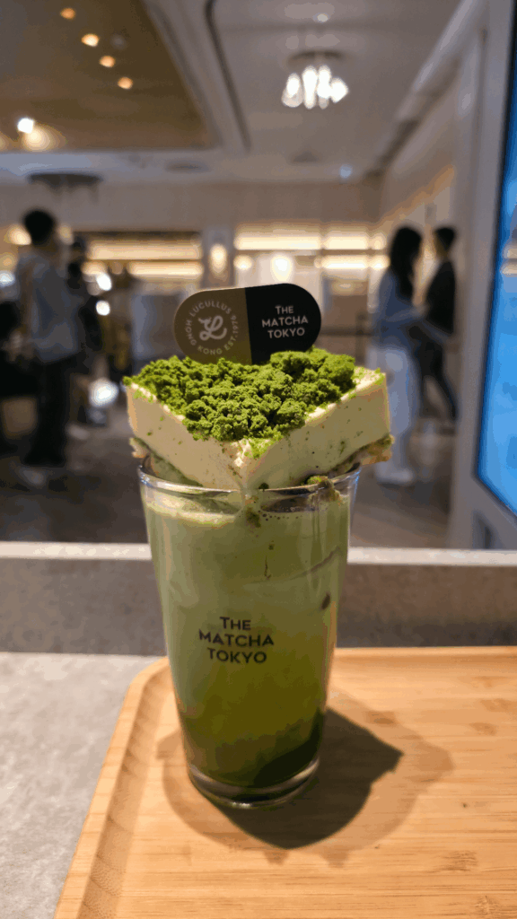 [I ate] matcha tiramisu latte
