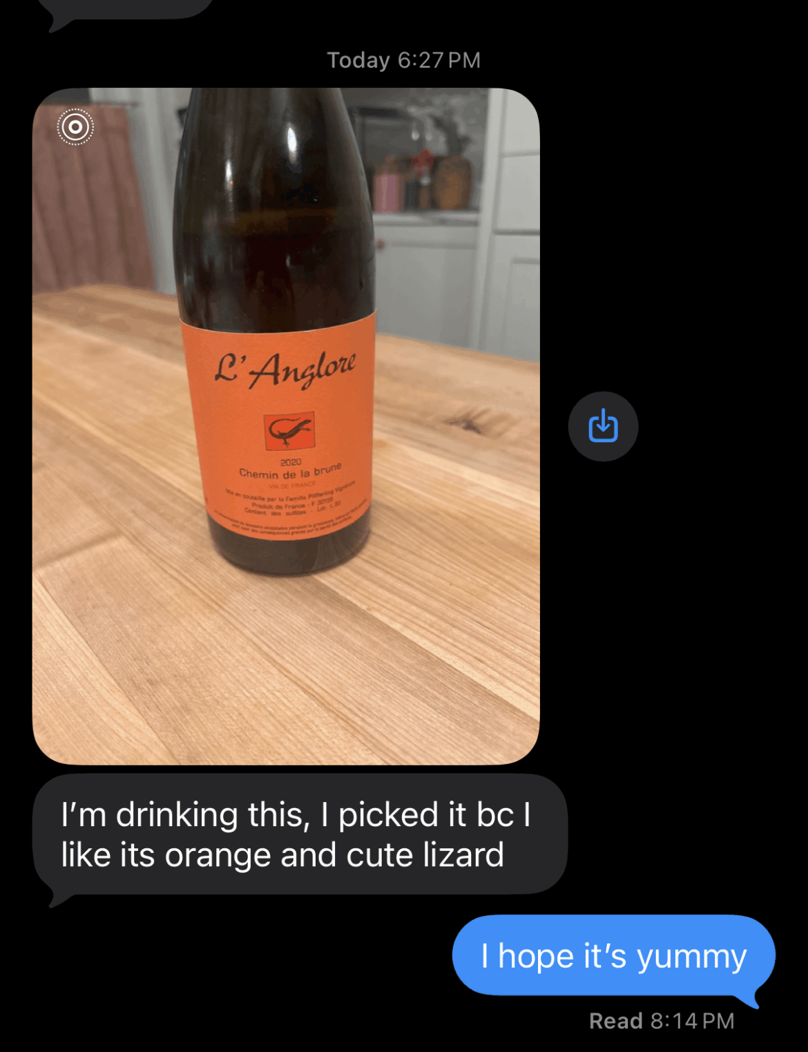 Didn't tell my wife which wines were off limits