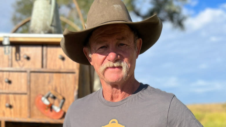 Kent Rollins in a cowboy hat