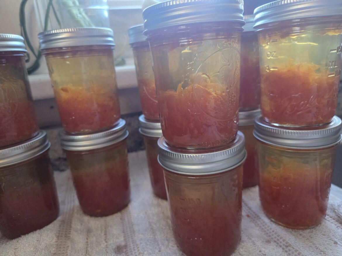 Ball's Grapefruit marmalade, syrup