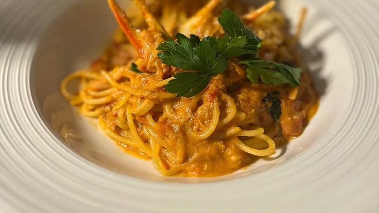 A plate of pasta at Taormina Sicilian Cuisine in Honolulu