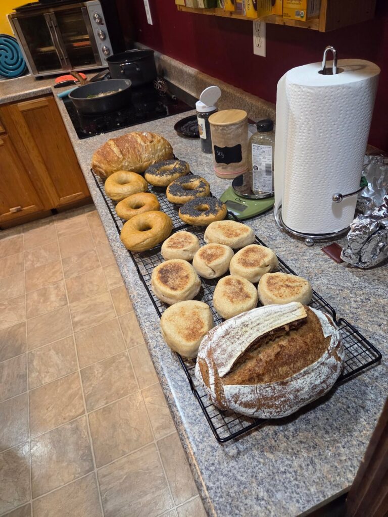 This weekends bake spread. 1 month into learning sourdough