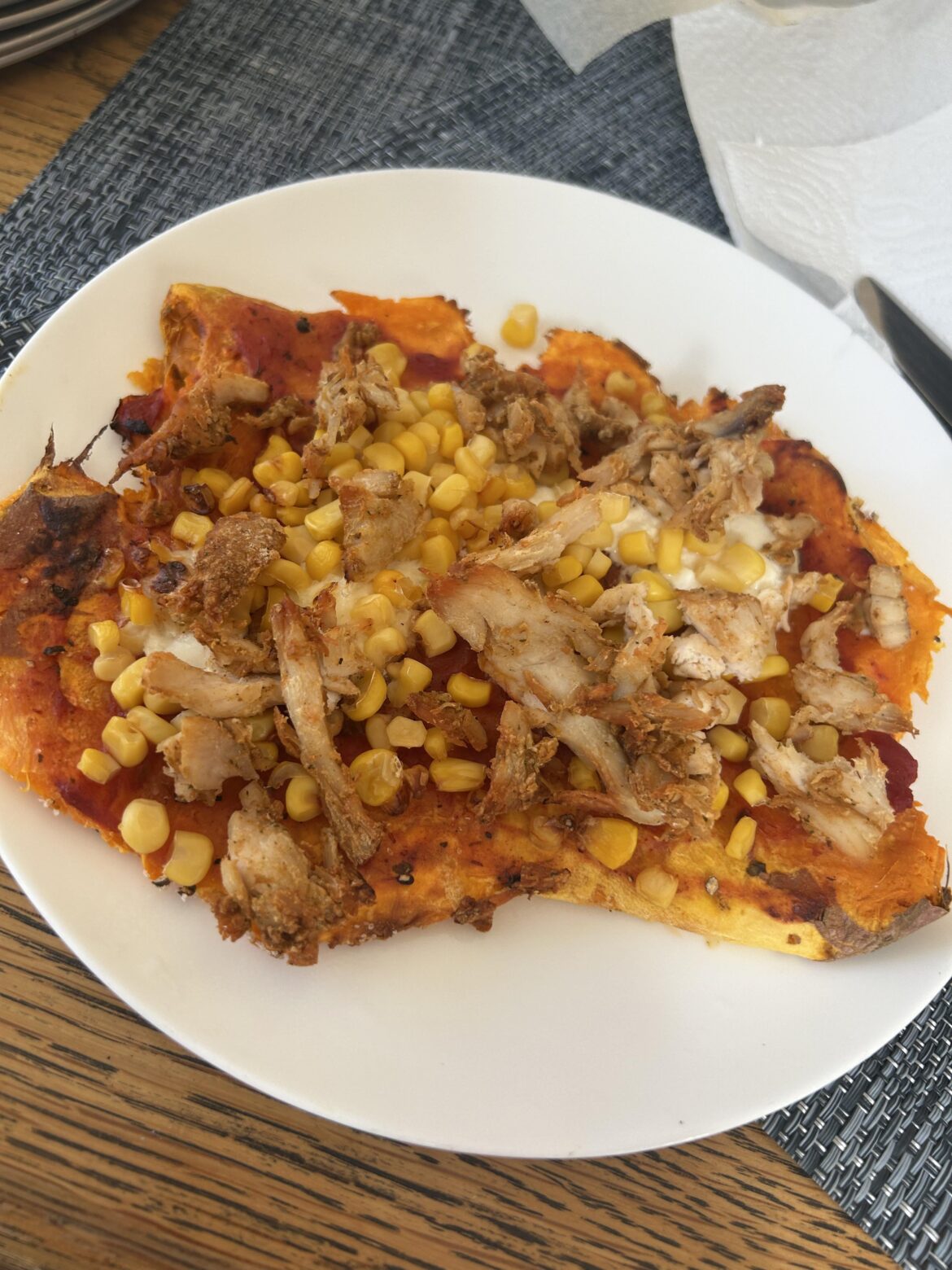 Sweet potato “pizza”