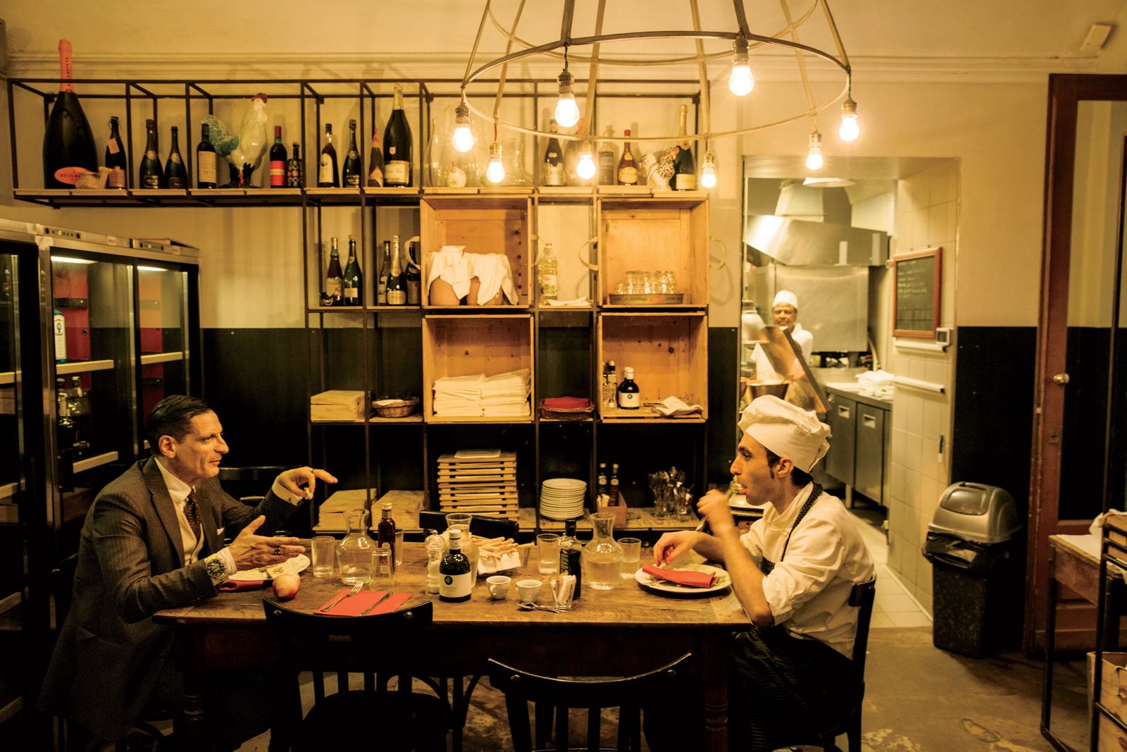 Image may contain Human Person Restaurant Furniture Chair Food Court Food Cafeteria and Cafe