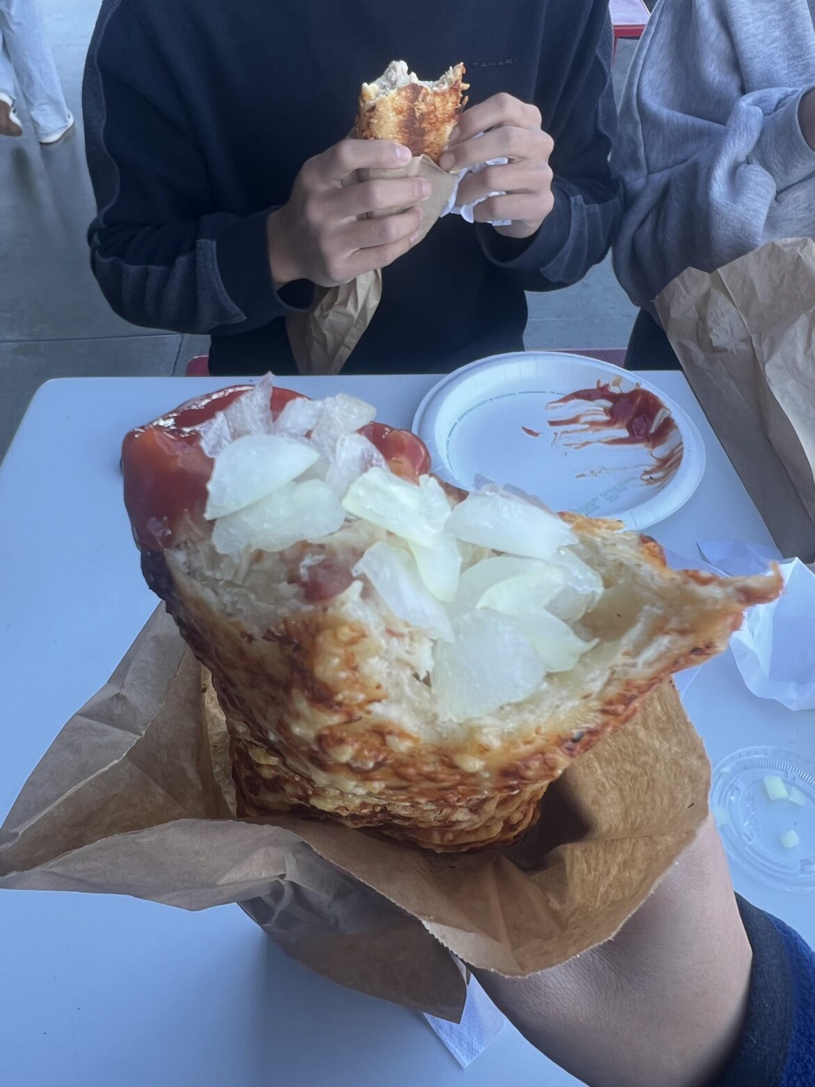 Onion on chicken bake