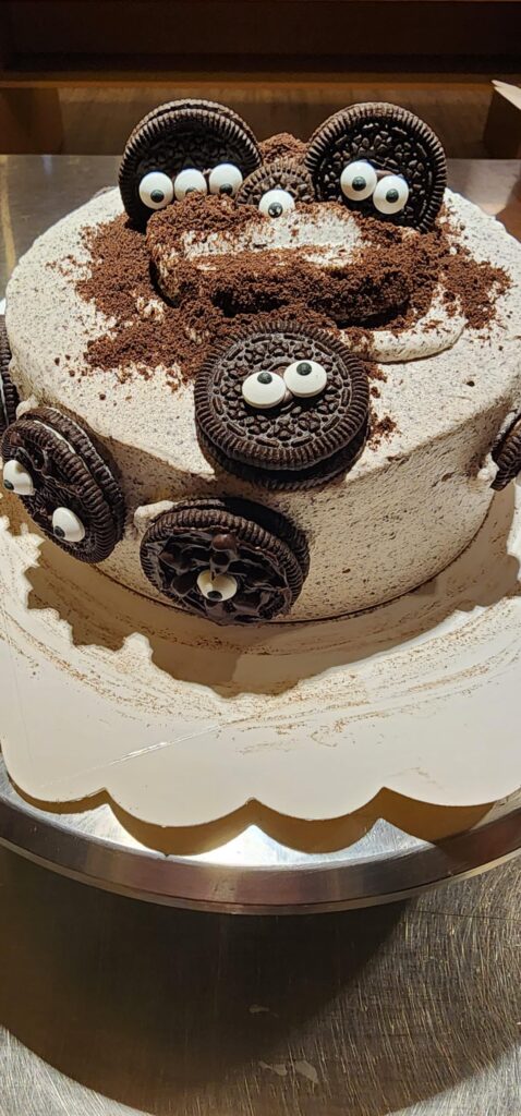 The first cake I made with my son!