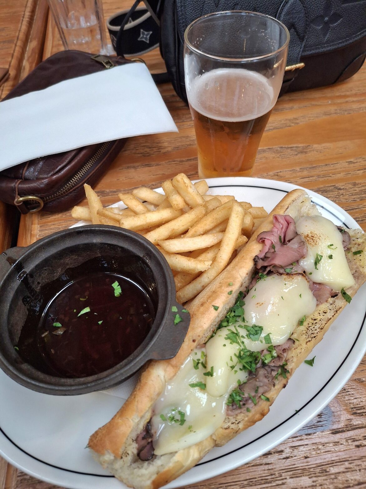 Pub last night served a French dip