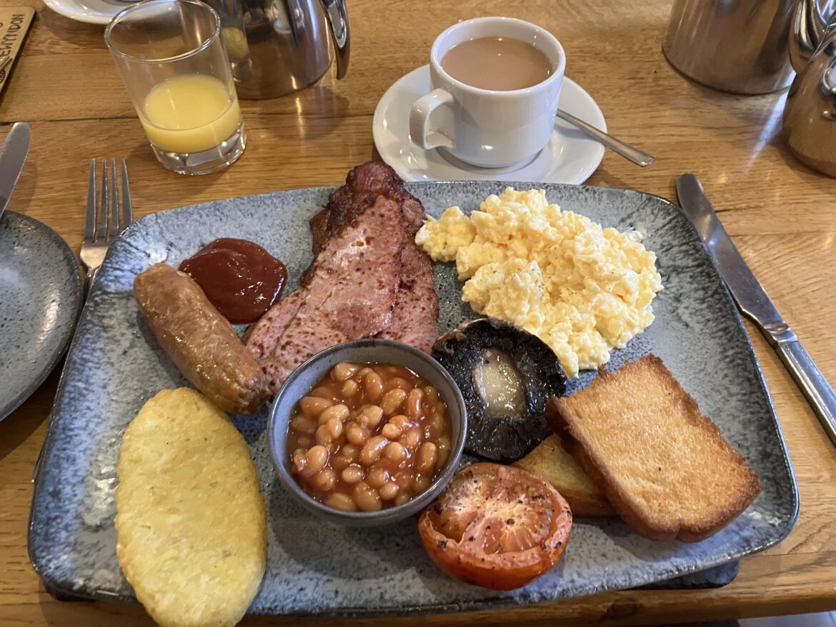 Breakfast at the Pentre Arms in Wales