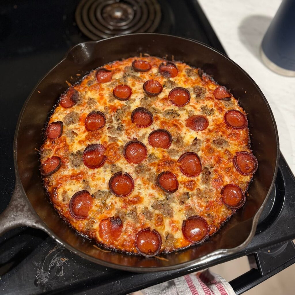 Cast Iron Pan Pizza