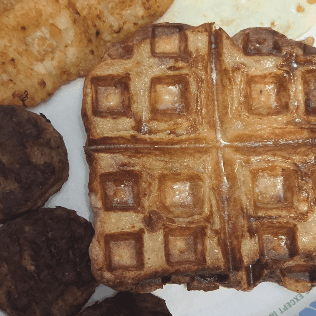 Waffled french toast