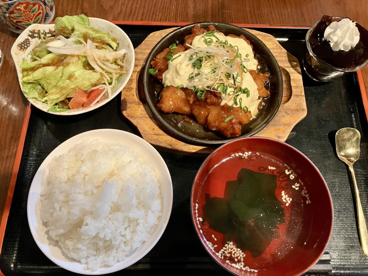800 yen chicken nanban lunch special at my local izakaya