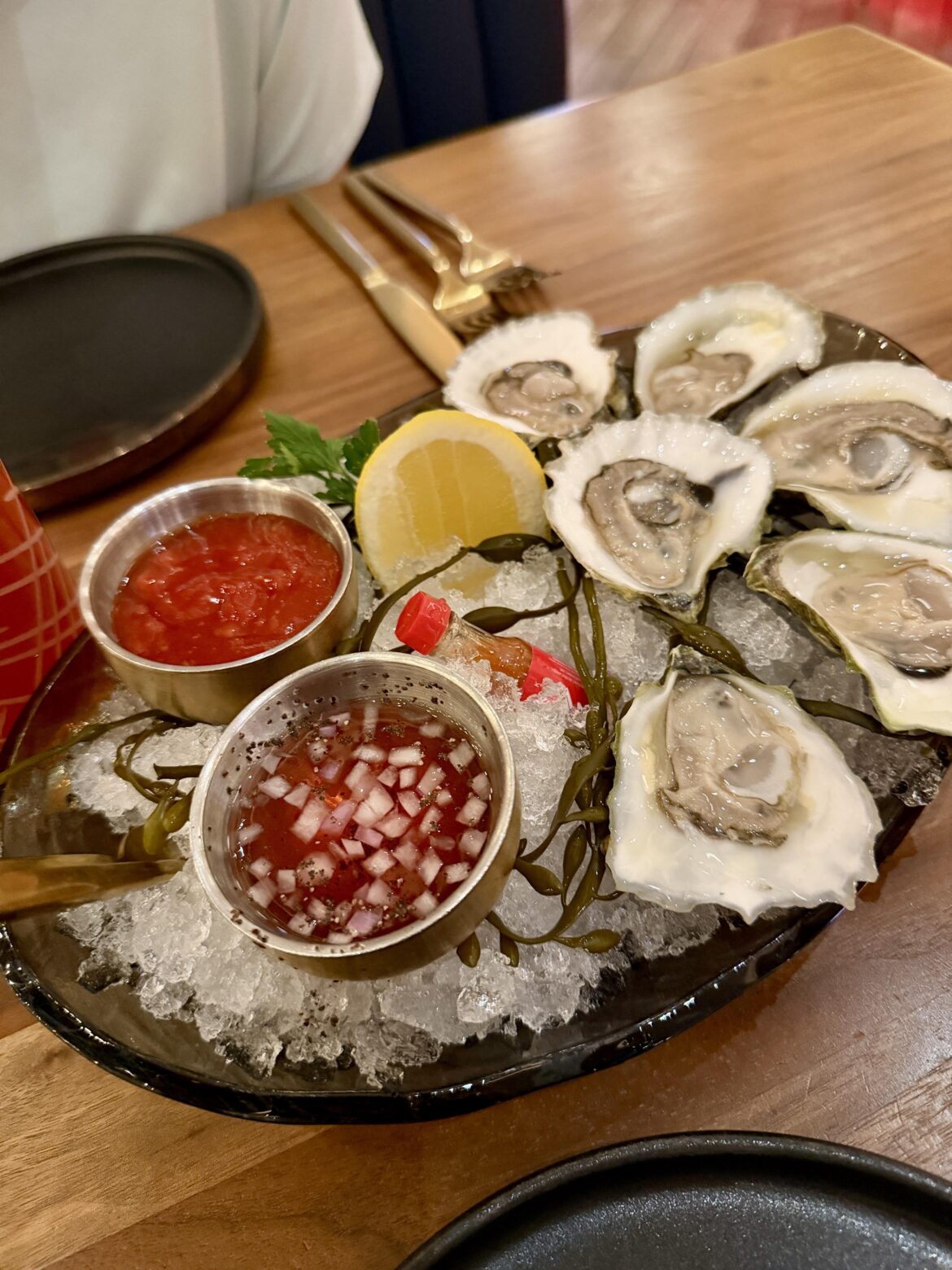 Oysters at Hell’s Kitchen in Foxwoods