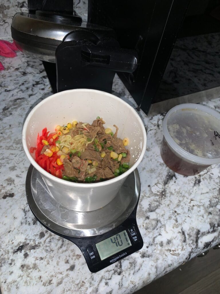 Estimates on this beef ramen/ broth