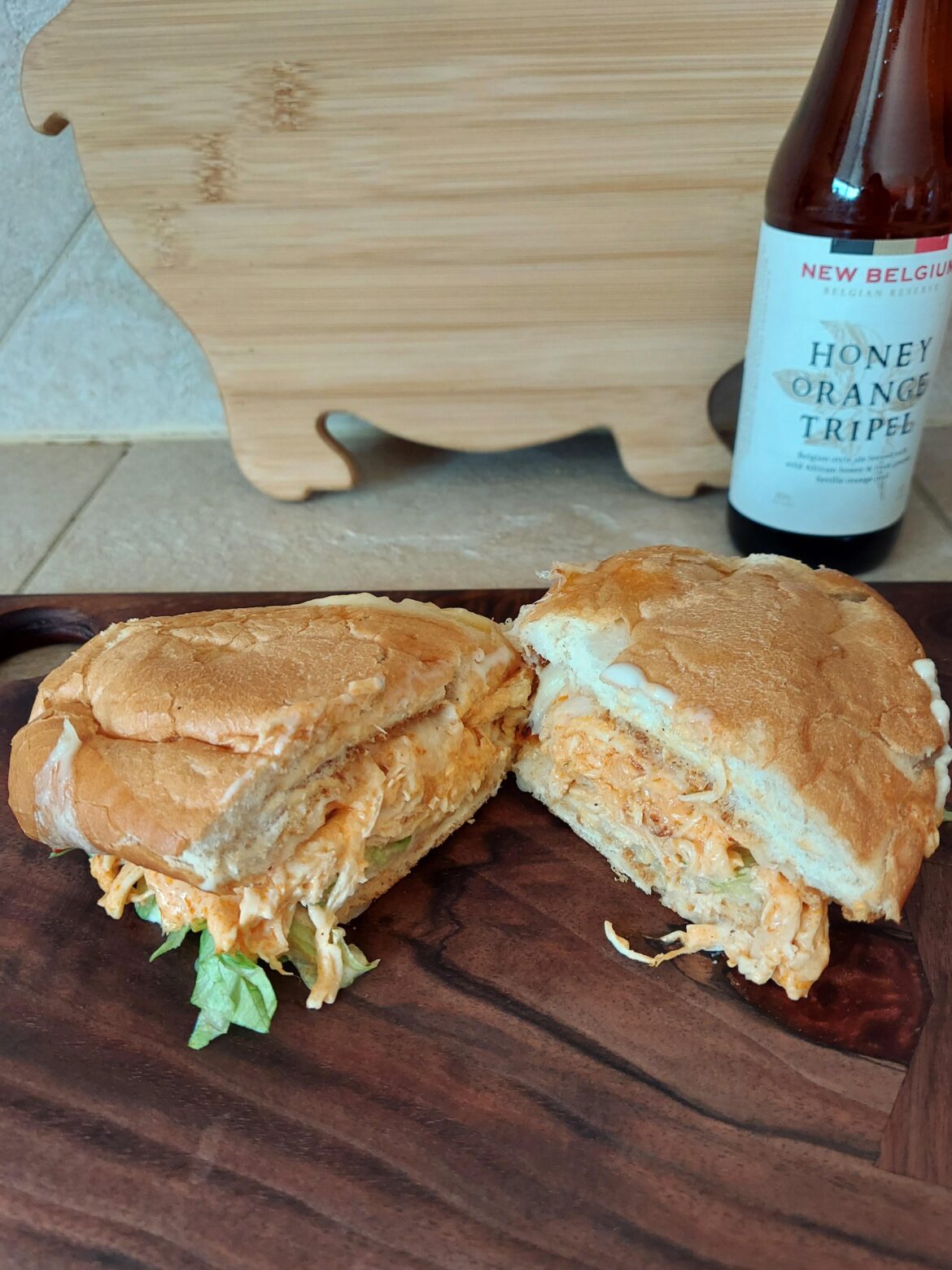 Super Bowl leftovers sandwich