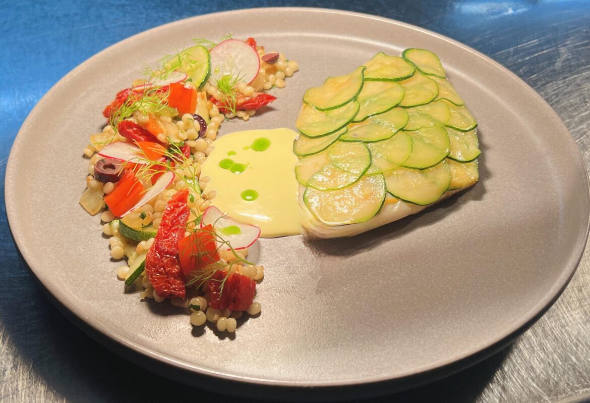 Zucchini scales fish