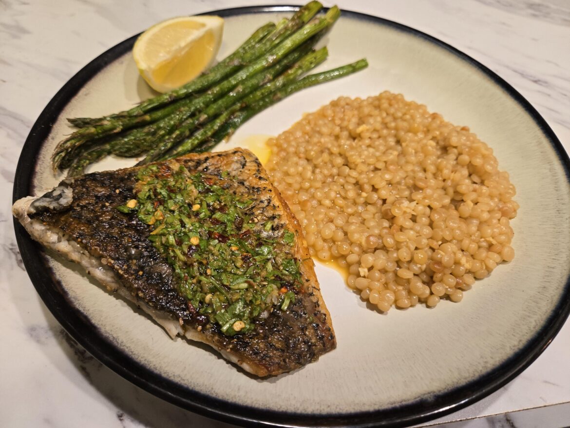 Barramundi with Zesty Cilantro Sauce