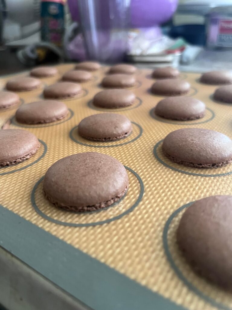 Chocolate macaron - Trial 1