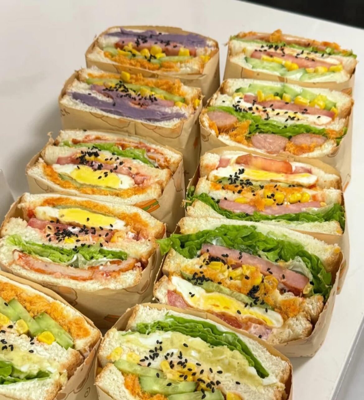 🥪 Rainbow Breakfast Sandwiches