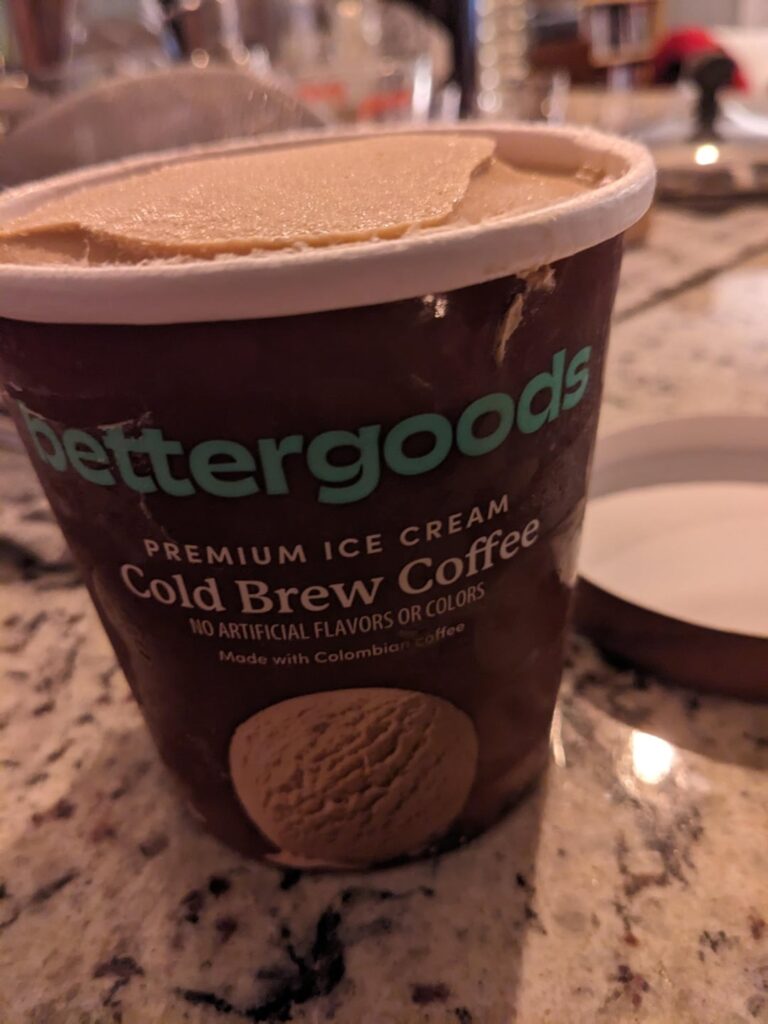BetterGoods (Walmart) Cold Brew Premium Ice Cream