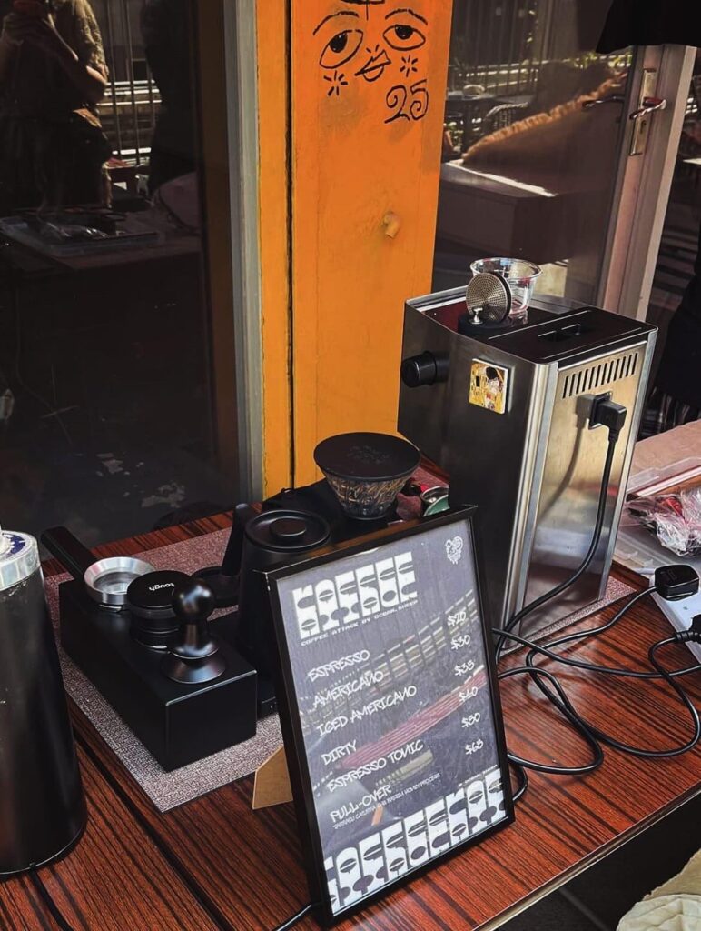 I got my espresso machine last October. And this is me last Saturday.