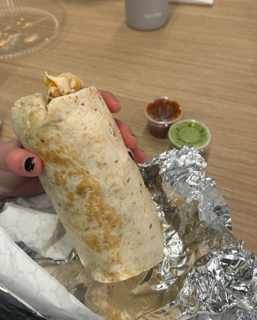 calorie estimate for this al pastor burrito?