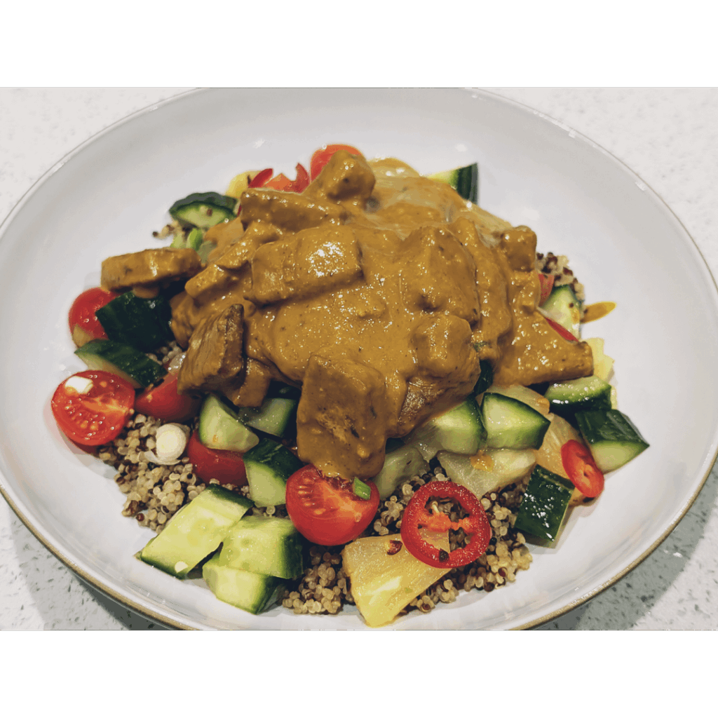 Satay Tofu pineapple salad