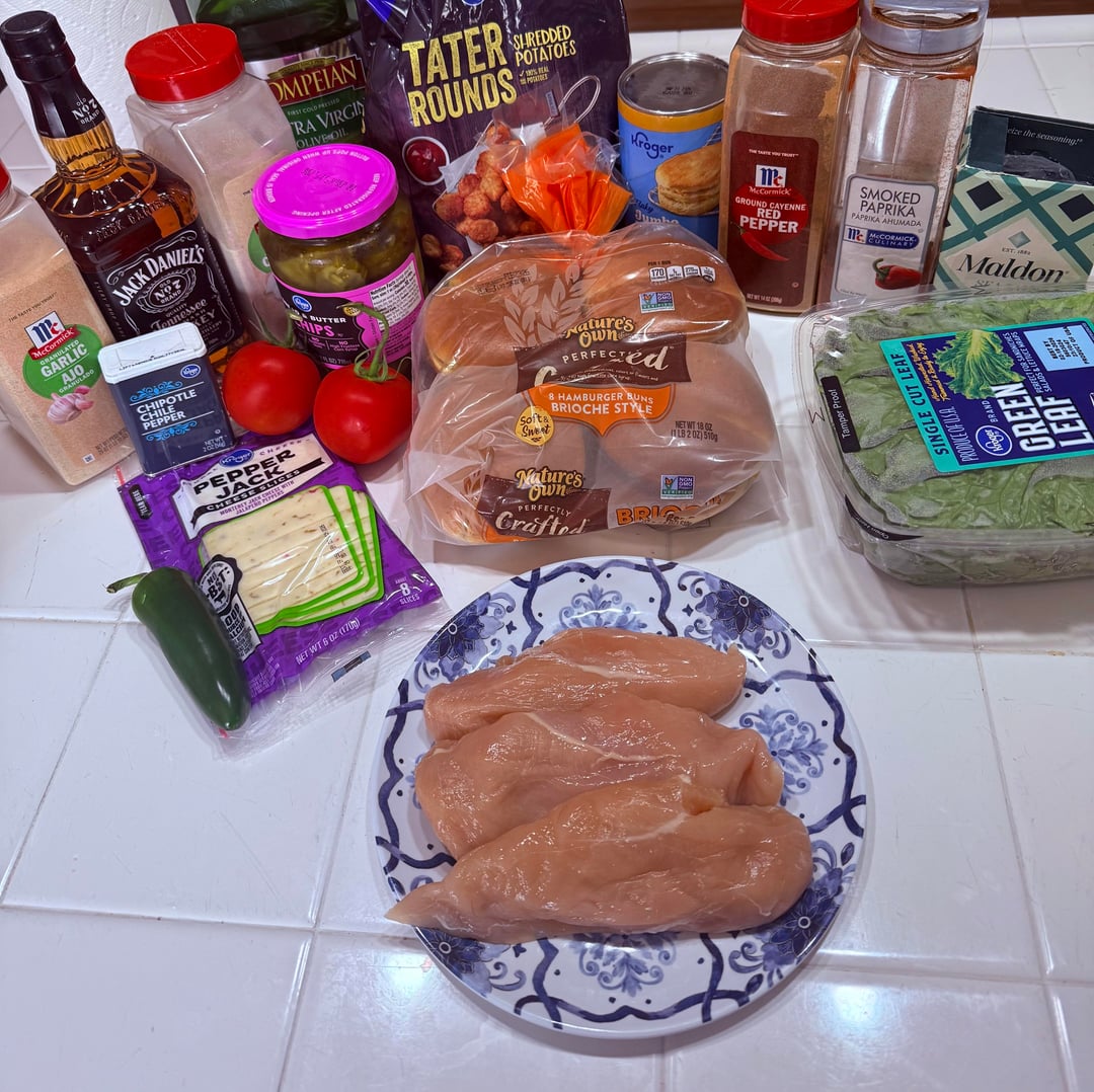 My Whiskey Honey Jalapeño Chicken Stack - homemade lunch - Dining and ...