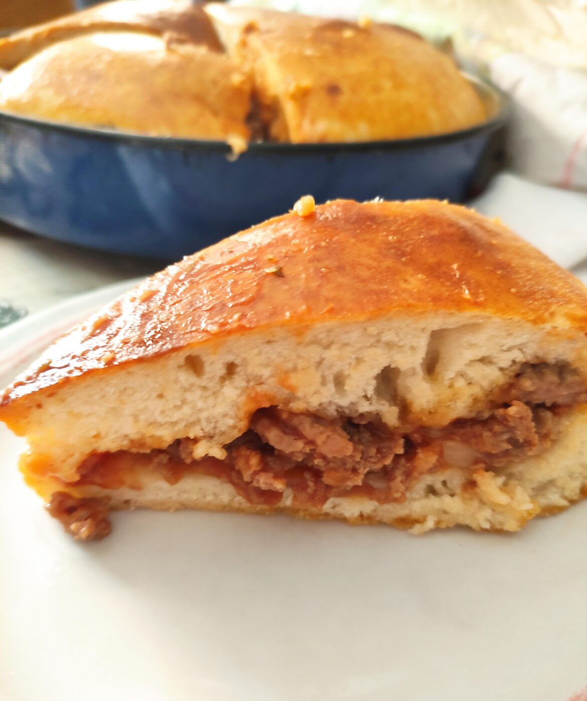 Cloud pizza or upside down pizza