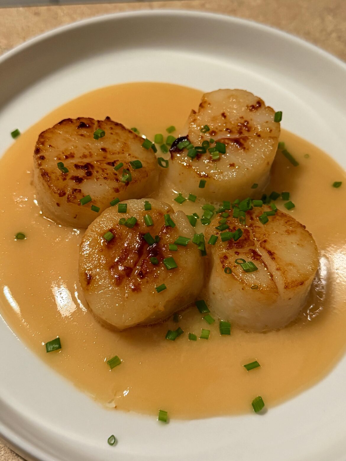 Scallops and Orange Beurre Blanc