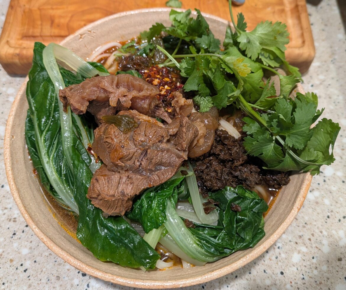 Lunches (late to the party but...): Kenji's Sichuan beef noodle soup