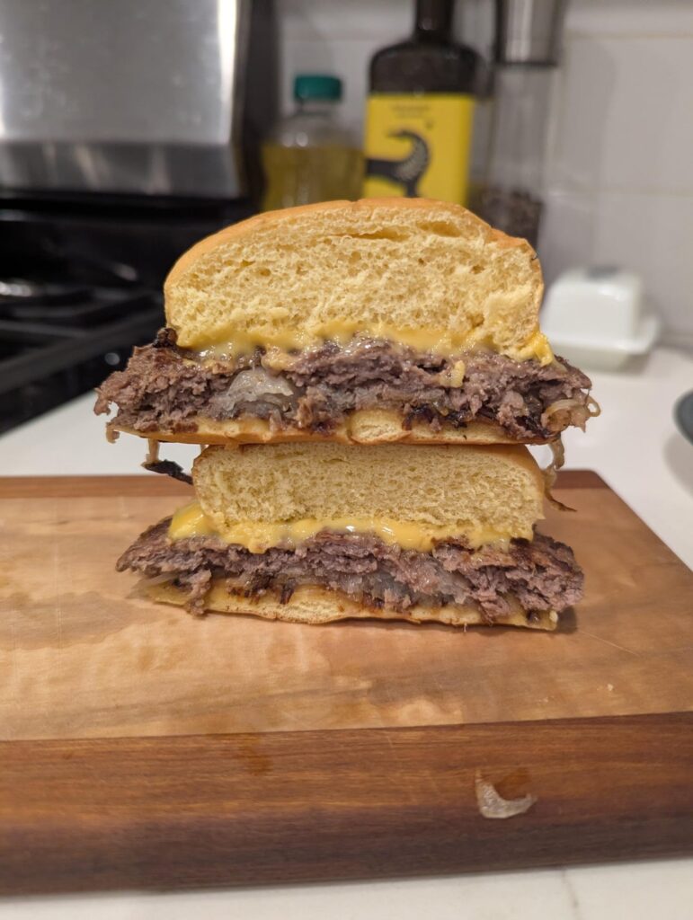 Oklahoma fried onion burger
