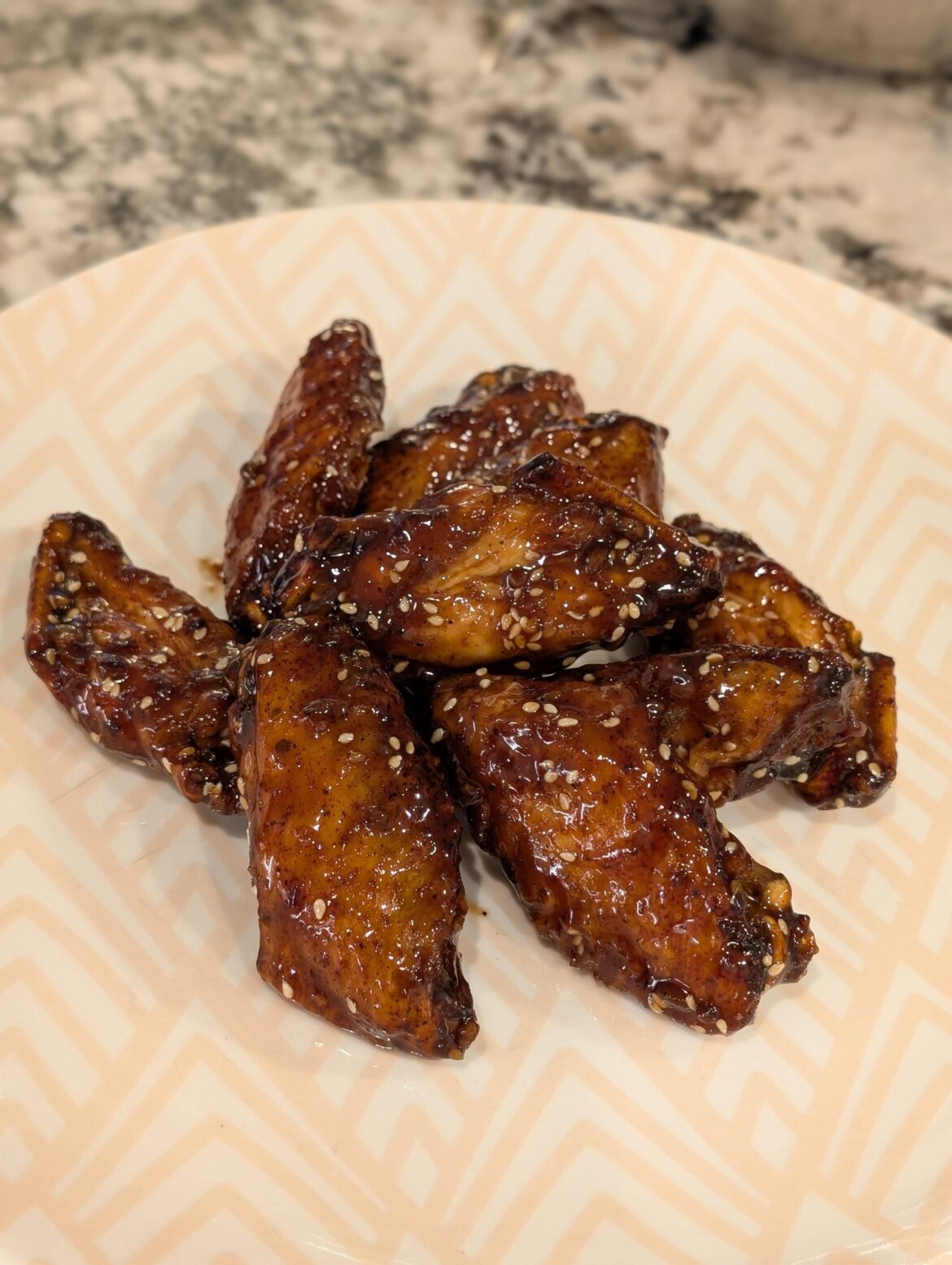 Another Round of Roasted Garlic, Ginger Teriyaki Wings for the Wife: All Flats, Extra Crispy