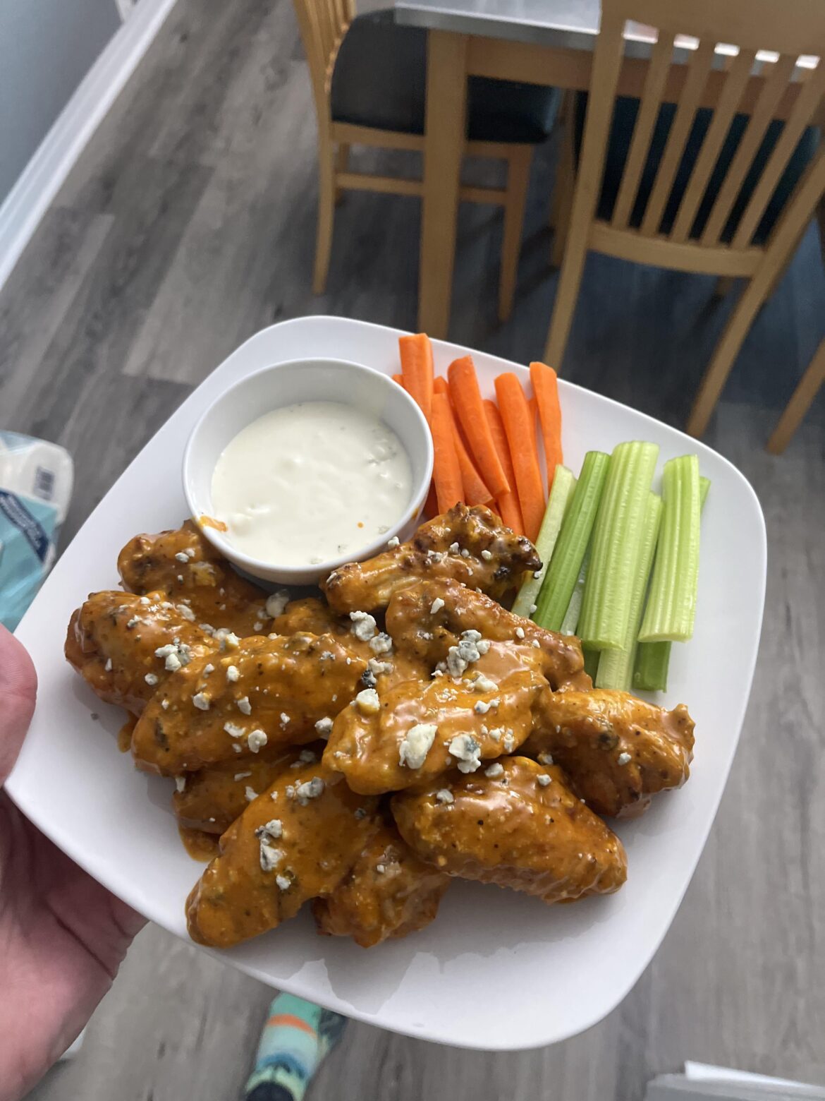 Air Fried Kinder Buffalo & Bleu