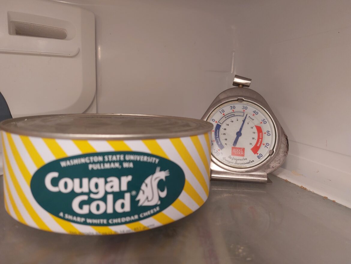 Fairly new can misshapen. Too cold?