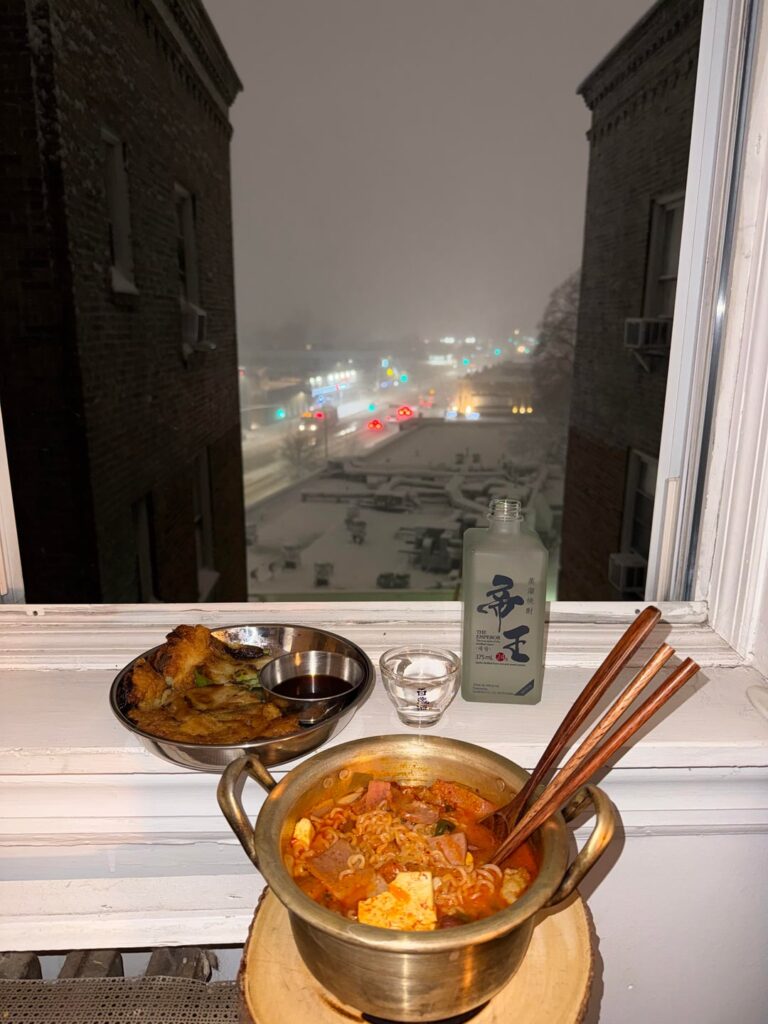 A dark and snowy night in NYC