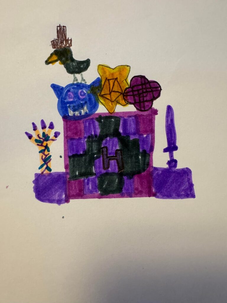 I let my almost 8 year old design her own cake this year